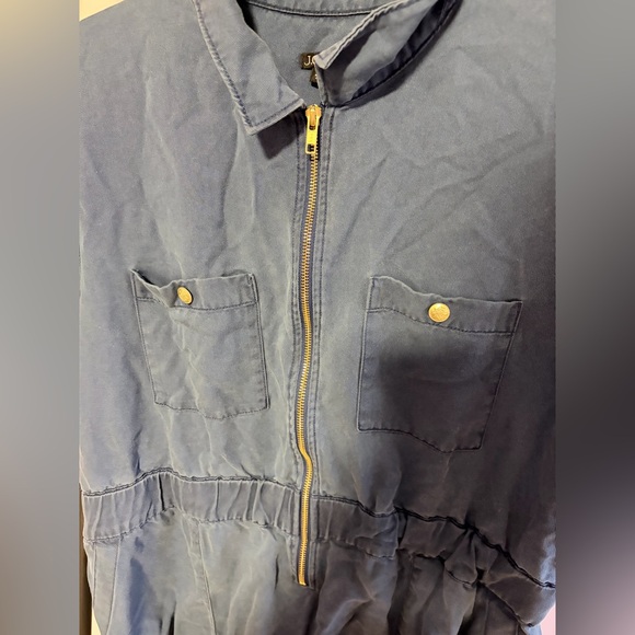 J. Crew Zip-Front Denim Dress Size 20 EUC - Picture 6 of 8